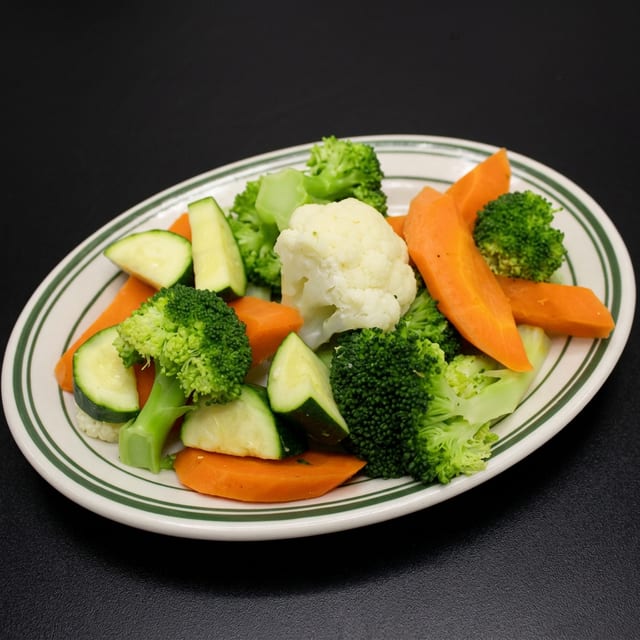 Steamed Veggies.
